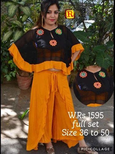 Ethnic Wear Crop Top With Plazzo Rs 1595 Piece Roshni Boutique Id