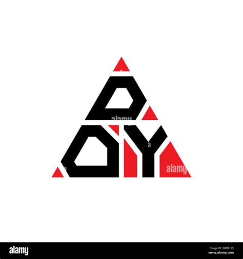 Doy Triangle Letter Logo Design With Triangle Shape Doy Triangle Logo