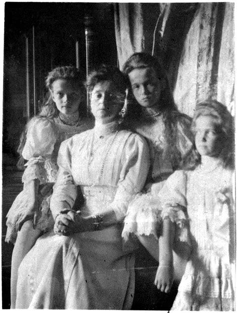 Empress Alexandra Feodorovna Of Russia With The Grand Duchesses Olga