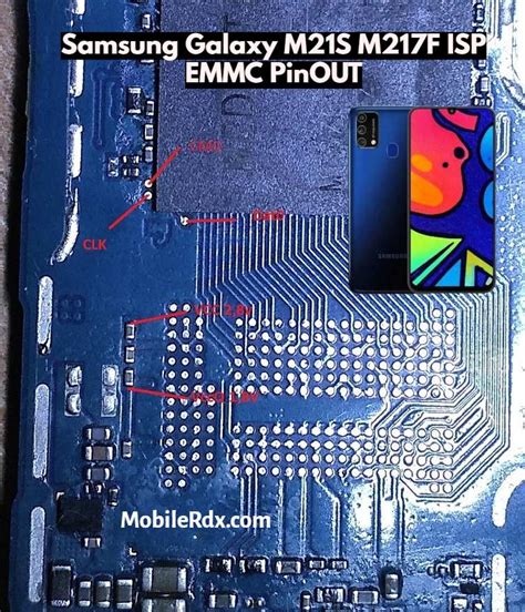 Samsung Galaxy M S M F ISP EMMC PinOUT