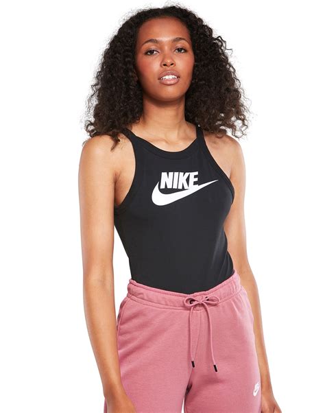Nike Womens Essential Tank Bodysuit Black Life Style Sports Ie