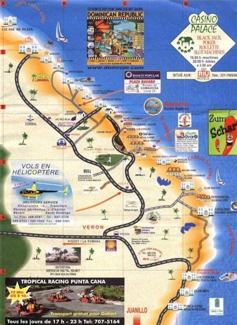 Map Of Punta Cana Punta Cana Map Punta Cana Vacations Caribbean