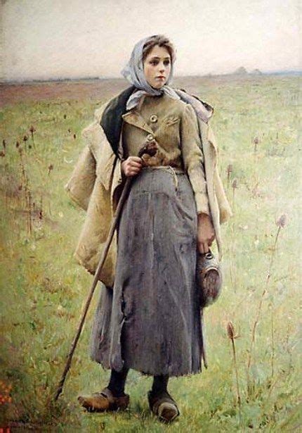 usa the shepherd s daughter by charles sprague pearce 1851 1914 oil on canvas woman