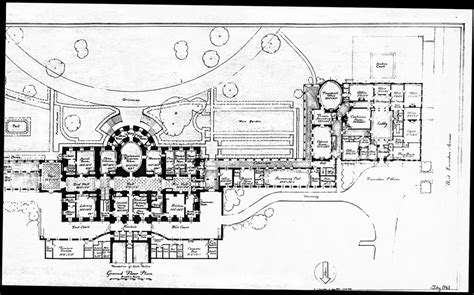 1943 Press Room Floor Plan White House Historical