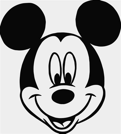 Mickey Mouse Face Sketch At Explore Collection Of