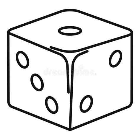 Dice Outline Stock Illustrations 4603 Dice Outline Stock