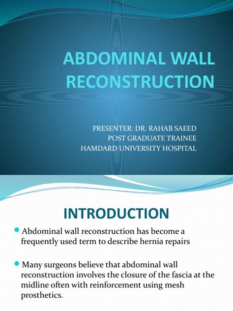 Abdominal Wall Reconstruction Pdf Abdomen Clinical Medicine
