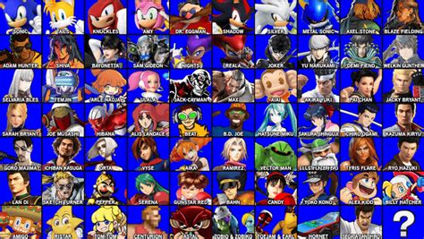 My Roster Idea For A Sega Crossover Fighting Game Rfighters