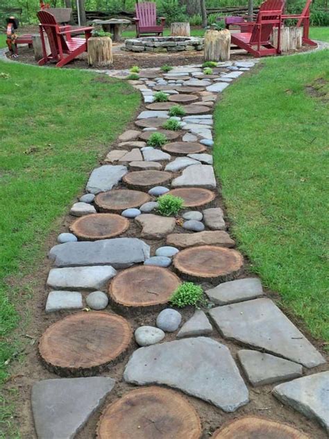 50 Very Creative And Inspiring Garden Stone Pathway Ideas Stone Garden