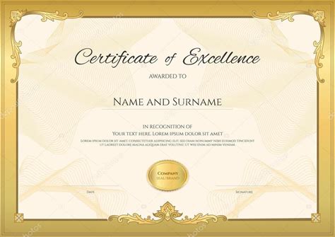 Fotos Fondos Diplomas Elegantes Plantilla De Certificado De Lujo Con