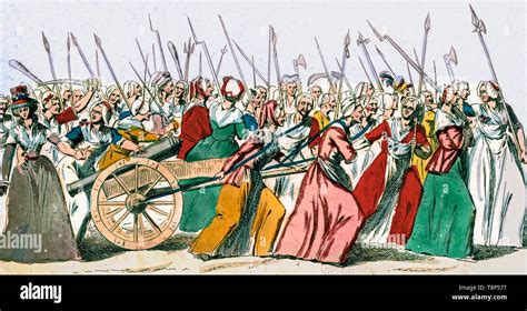 La Mujer De Marzo En Versailles 5 6 De Octubre De 1789una Multitud De