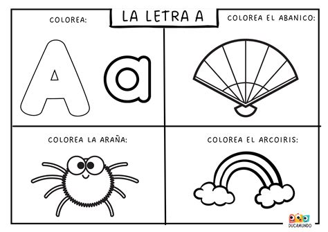 Imágenes Con La Letra A Para Colorear Educamundo