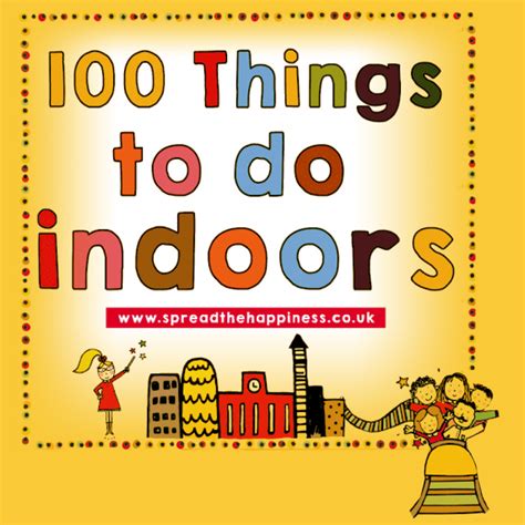 Home Learning 100 Things To Do Indoors Oliver Thomas Nursery School