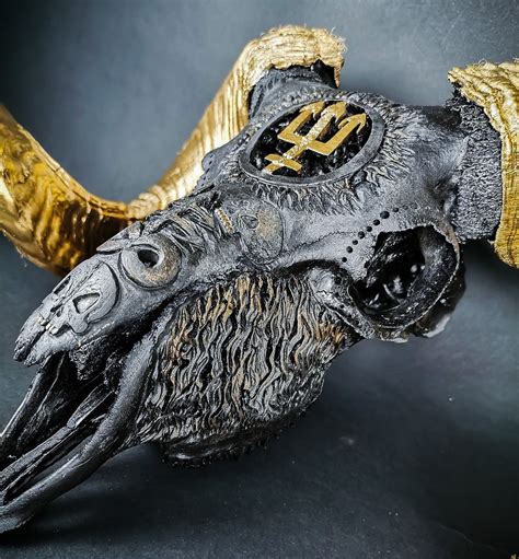 Made To Order Huge Impressive Ram Skull Real Bone Carving Etsy Uk