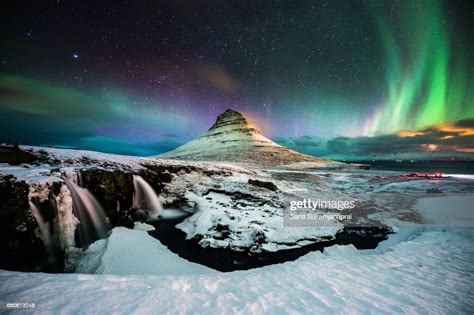 Kirkjufell Aurora Borealis Iceland High Res Stock Photo Getty Images