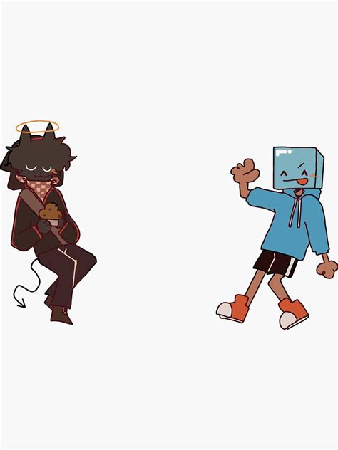 Skeppy And Badboyhalo Mcyt Sticker For Sale By Flooperflops Redbubble