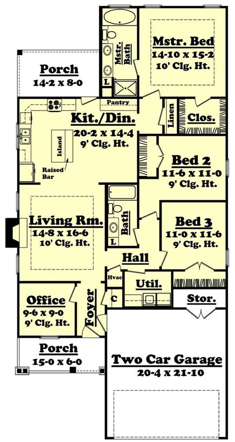 House plan for a narrow, deep lot. Creativity and Flexibility Define Narrow Lot House Plan Styles
