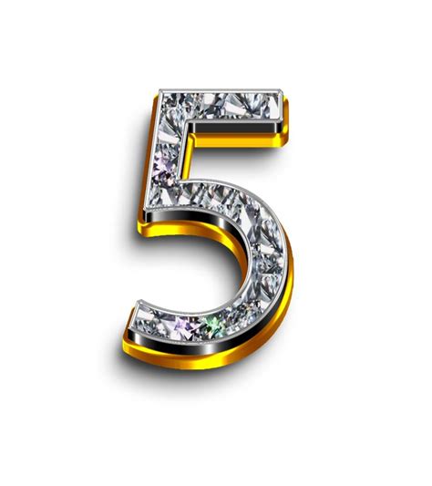 5 Png 5 Number Png Number 5 Transparent Png Images 5 Five Gold