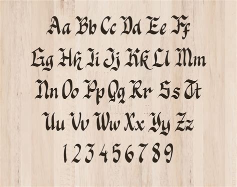 Old English Font Old English Script Old English Monogram Font Etsy