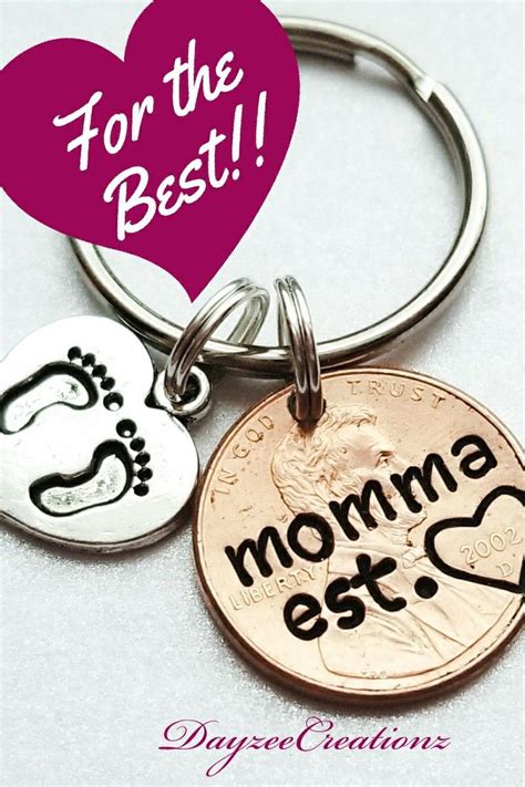 This is what new moms really want this valentine's day. Personalized Mommy Penny Keychain, New mommy, Mother's Day ...