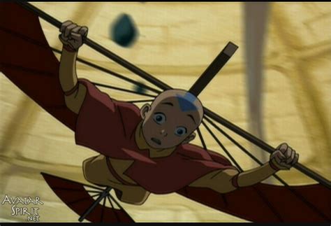 Avatar Aang Flying On His Glider Avatar Aang Avatar Aang