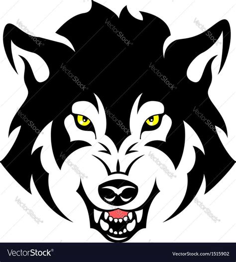 Angry Wolf Royalty Free Vector Image Vectorstock Sponsored
