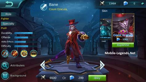Bane Features 2018 Mobile Legends