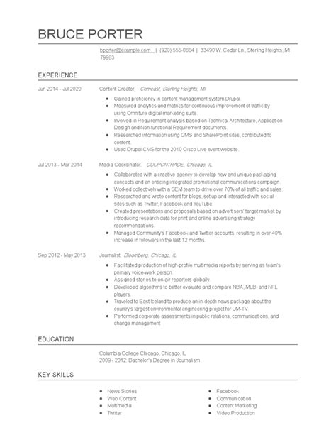 An it help desk resume sample better than most. Content Creator Resume Examples and Tips - Zippia