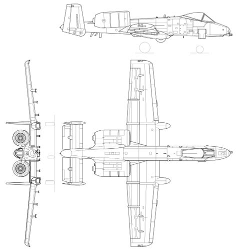 Filefairchild A 10 Thunderboltsvg Aviones De Combate Modelos De