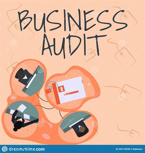 Conceptual Display Business Audit Business Showcase Examination Of The Financial Report Of An