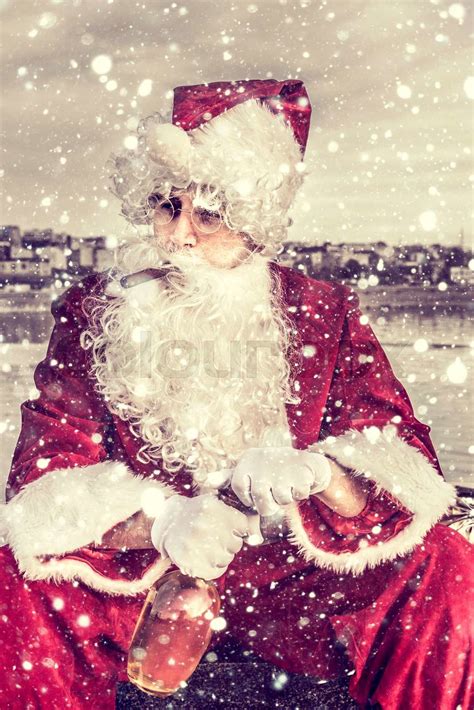 Sad Santa Claus Stock Image Colourbox