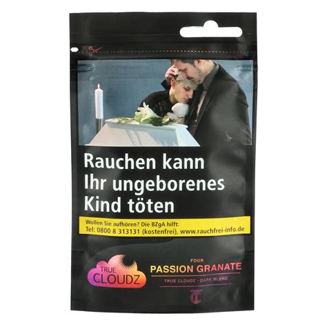 True Cloudz Dark Blend Shisha Tabak für erfahrene Raucher