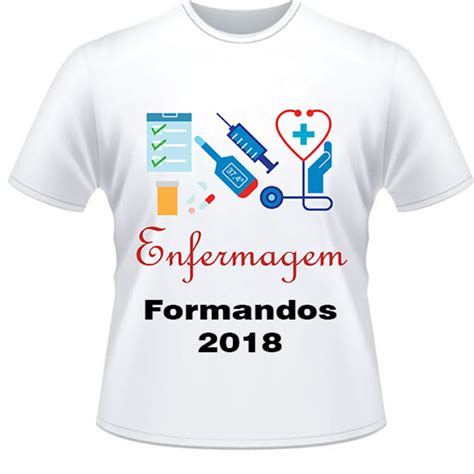 Camiseta Enfermagem Formatura No Elo7 Você Impresso Personalizados