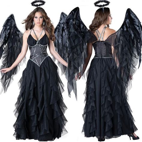 Newest Sexy Women Fallen Angel Women Demon Devil Costume Halloween
