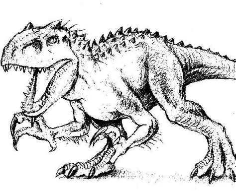 Con estos dibujos de dinosaurios podrás imprimir y pintar grandes animales que ya se han extinguido como el branquiosaurio, el velociraptor, el tiranosaurio o el diplodocus. Épinglé sur indominus rex
