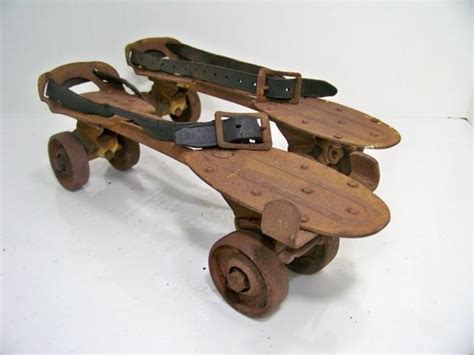 Antique Roller Skates Rusty Old Skates By Smakboutique On Etsy