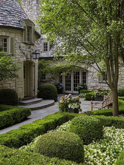Lake Forest Il Residence Entry Courtyard French Country Architectural