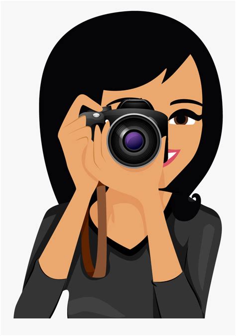 Woman Photographer Cartoon Free Transparent Clipart Clipartkey
