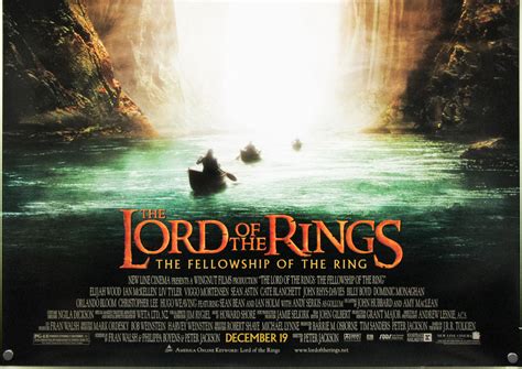 The Lord Of The Rings The Fellowship Of The Ring One Sheet Advance