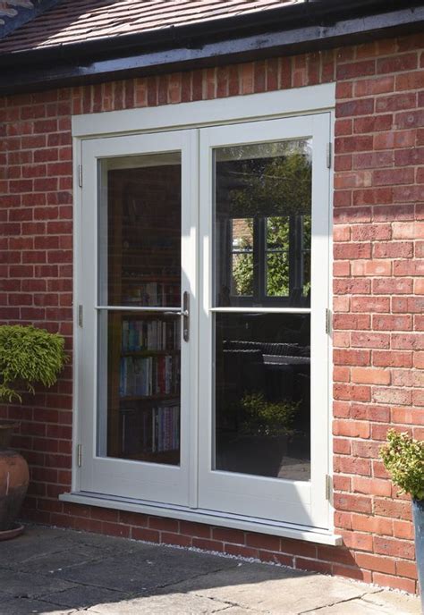 French Doors Finished In French Grey With 18mm Astragal Glazing Bars