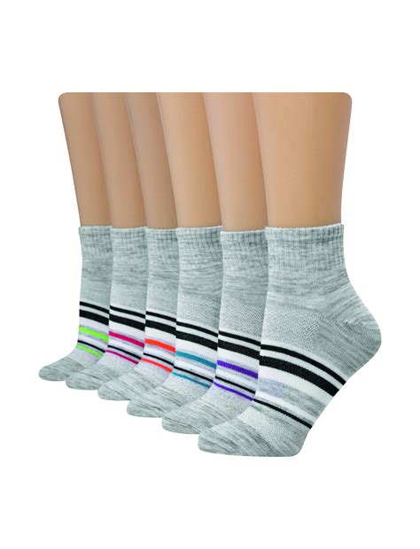 Hanes Hanes Women S Comfort Cool Lightweight Ankle Socks 6 Pack