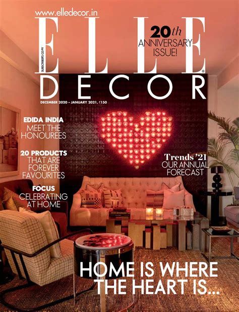 Elle Decor India December 2020 January 2021 Magazine