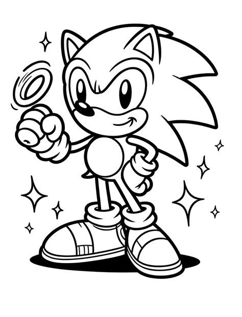 Free Drawing Of Sonic Coloring Page Download Print Or Color Online