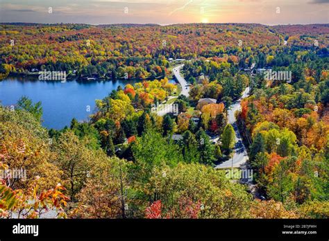 Dorset Ontario Canada North America Aerial View From The Fire Or