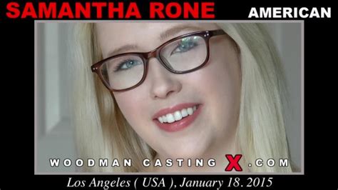 Samantha Rone All Girls In Woodman Casting X