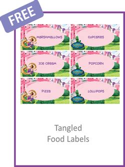 Your guests will enjoy this fun food. Tangled Food Labels - FREEPDF Download | Tangled party ...