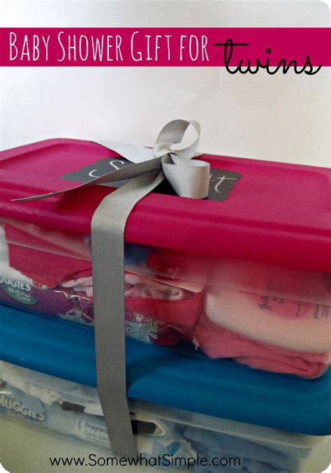 What would you give if the baby is a girl? Baby Shower Gift for Twins - Somewhat Simple