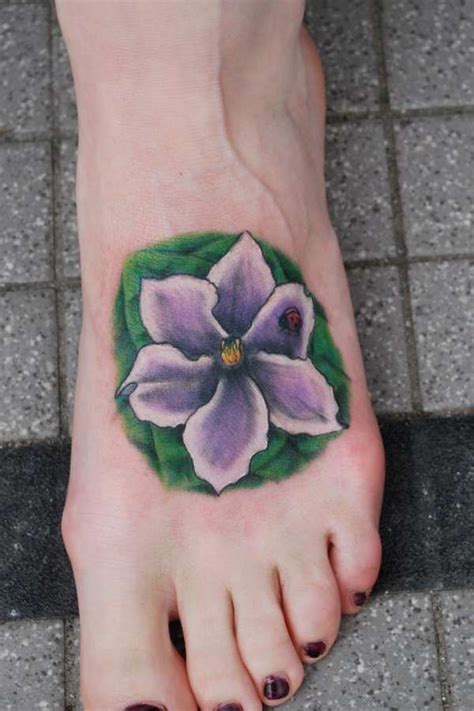 Tattoos are works of art, and hence, violet flower tattoo is the most creative way to decorate your body. African violet Tattoo tattoo | Violet flower tattoos ...