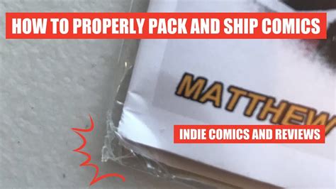 How To Properly Pack And Ship Comic Books Tutorial Indie Comics And