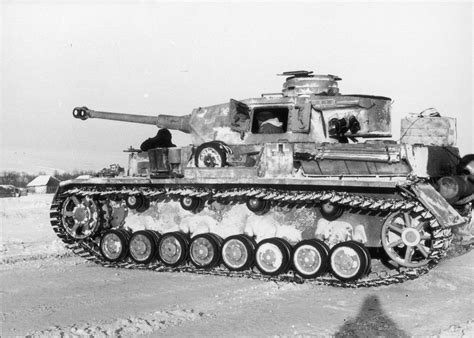 A Panzer Iv Ausf G Equipped With Winterketten During An Offensive By
